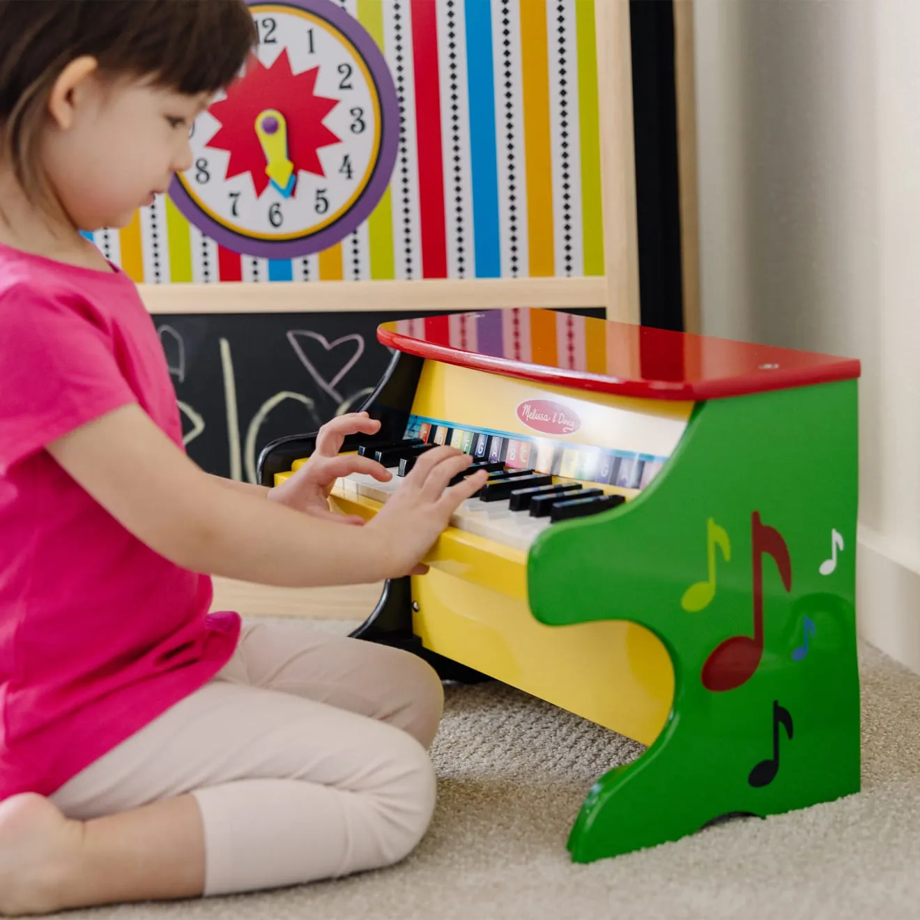 Melissa & Doug Learn-to-Play piano 25 toetsen hout