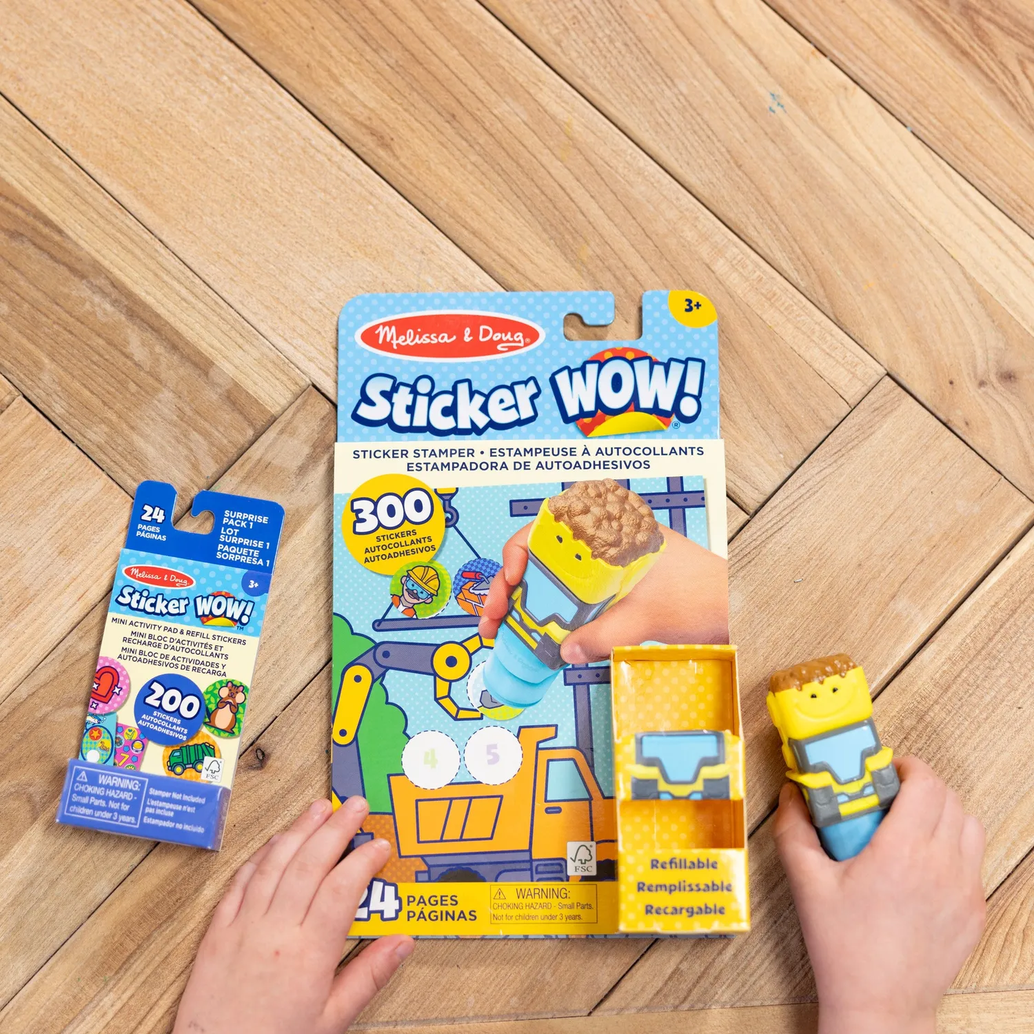 Melissa & Doug Sticker WOW! Bulldozer stickerboek bouwplaats