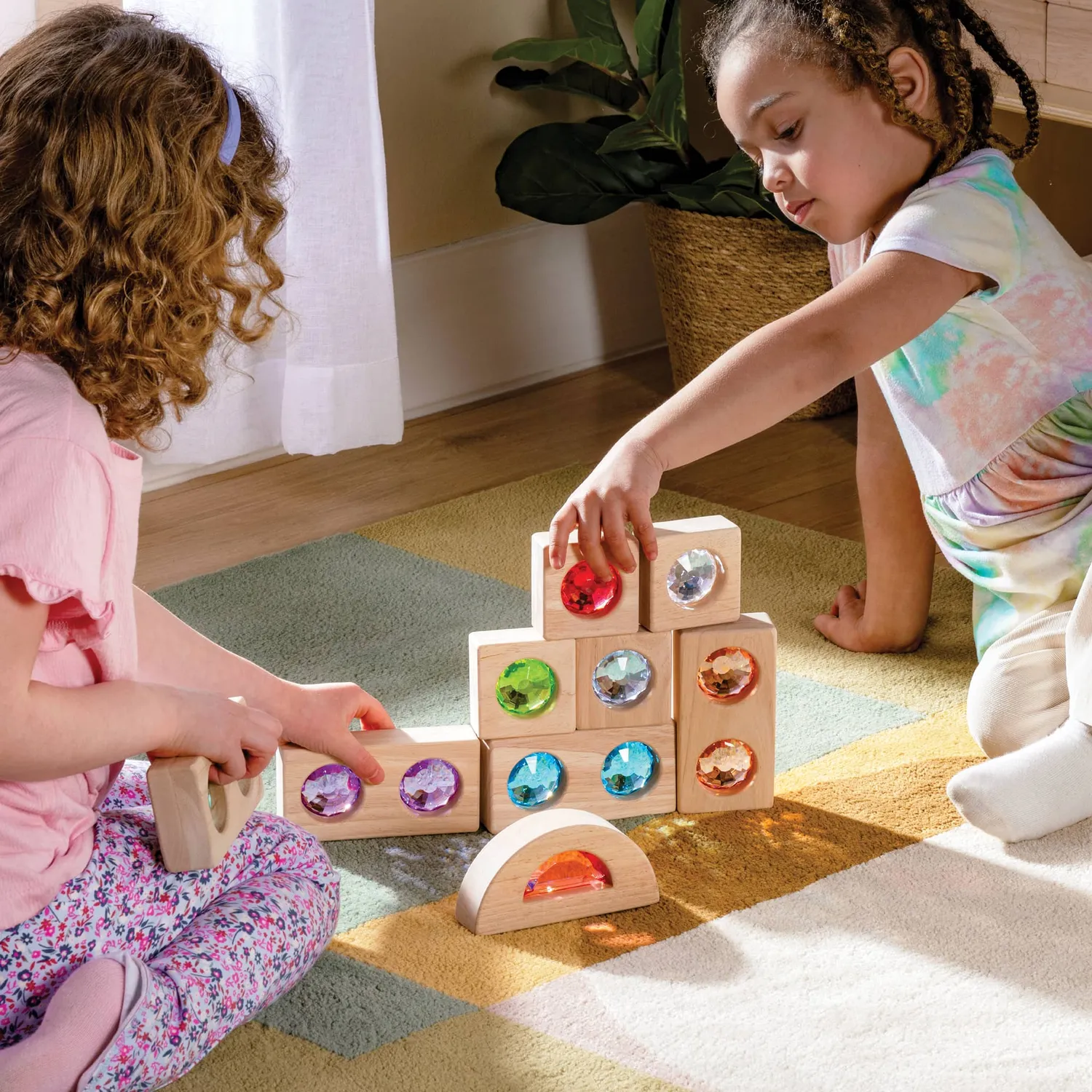 Guidecraft Gemstone blokken 10 stuks licht