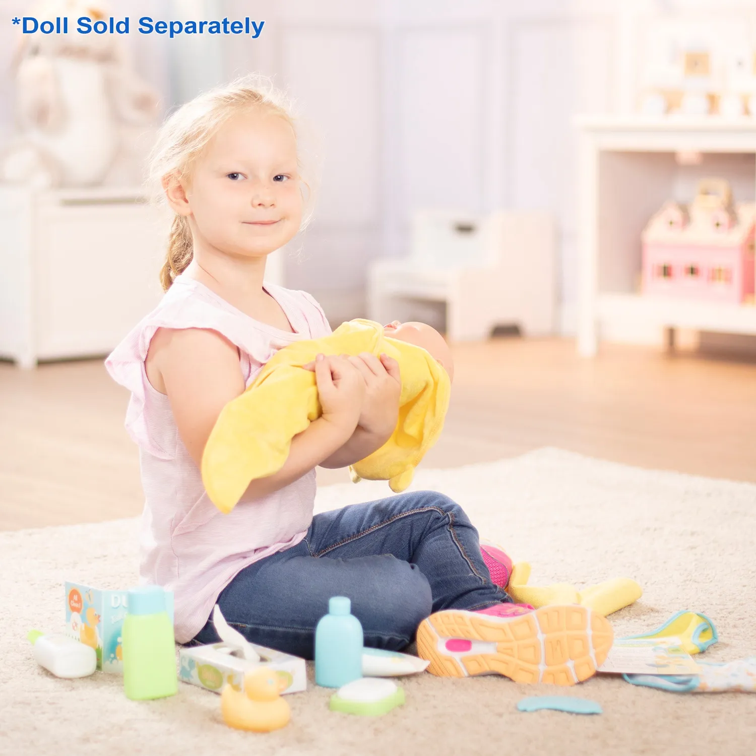 Melissa & Doug Mine to Love poppen bad- en verschoonset 19-delig