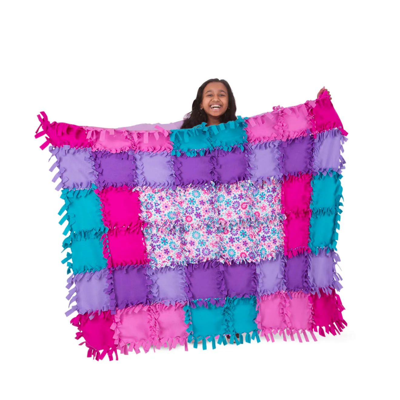 Melissa & Doug Created by Me! Flower Fleece Quilt knutselset 48-delig