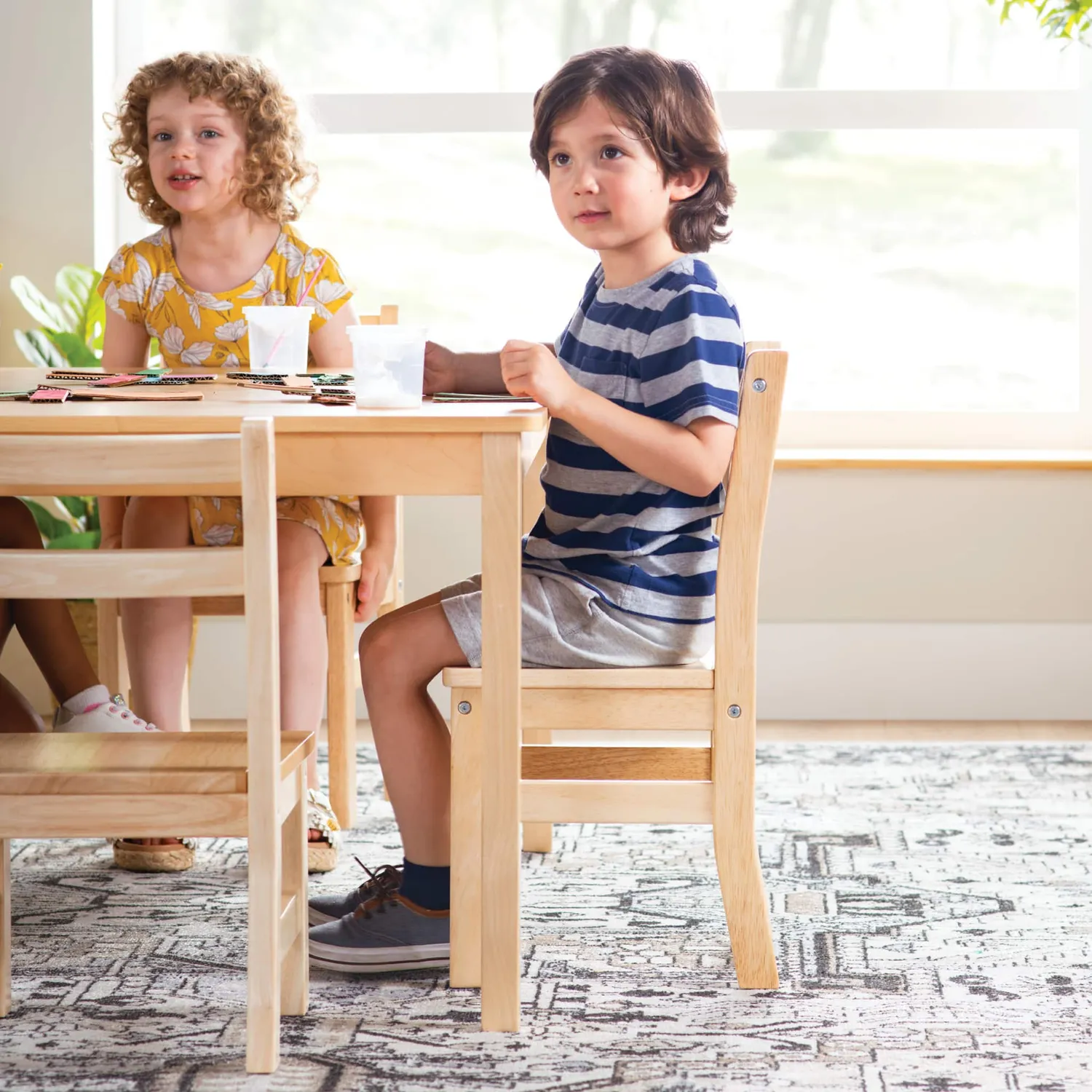 Guidecraft EdQ Hardwood kinderstoelen 12 inch 2 stuks hout