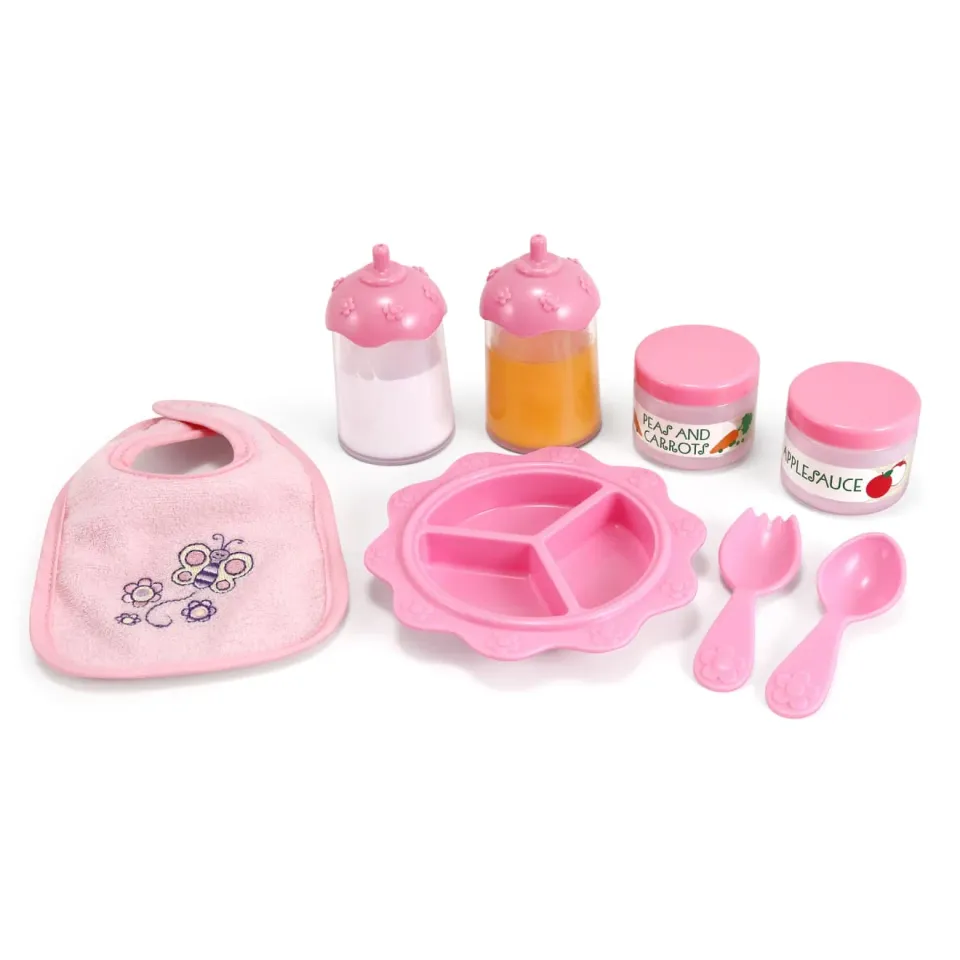 Melissa & Doug Mine to Love Baby Food & Bottle poppenset 8-delig