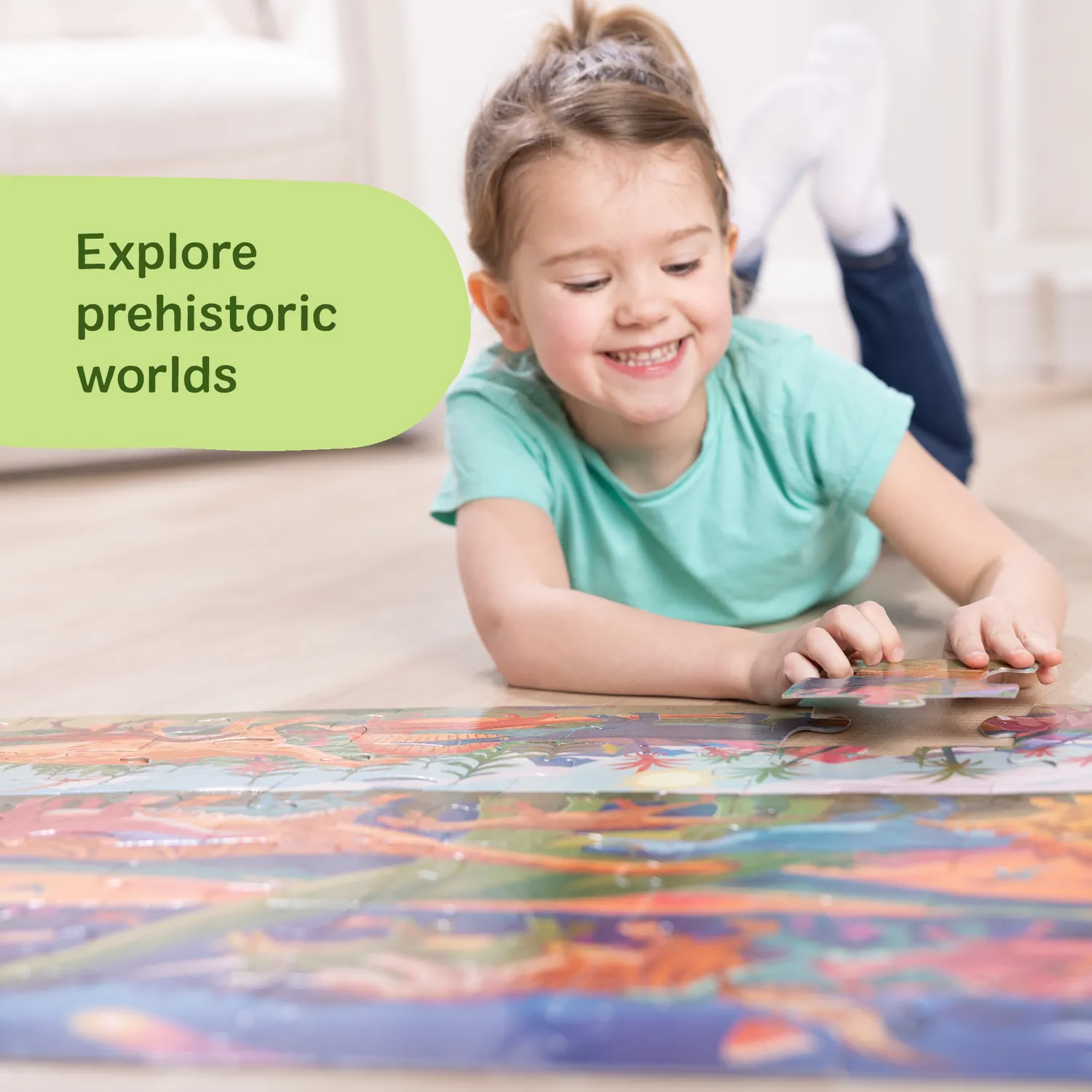 Melissa & Doug Dinosaur vloerpuzzel 48 stukjes 91x61 cm