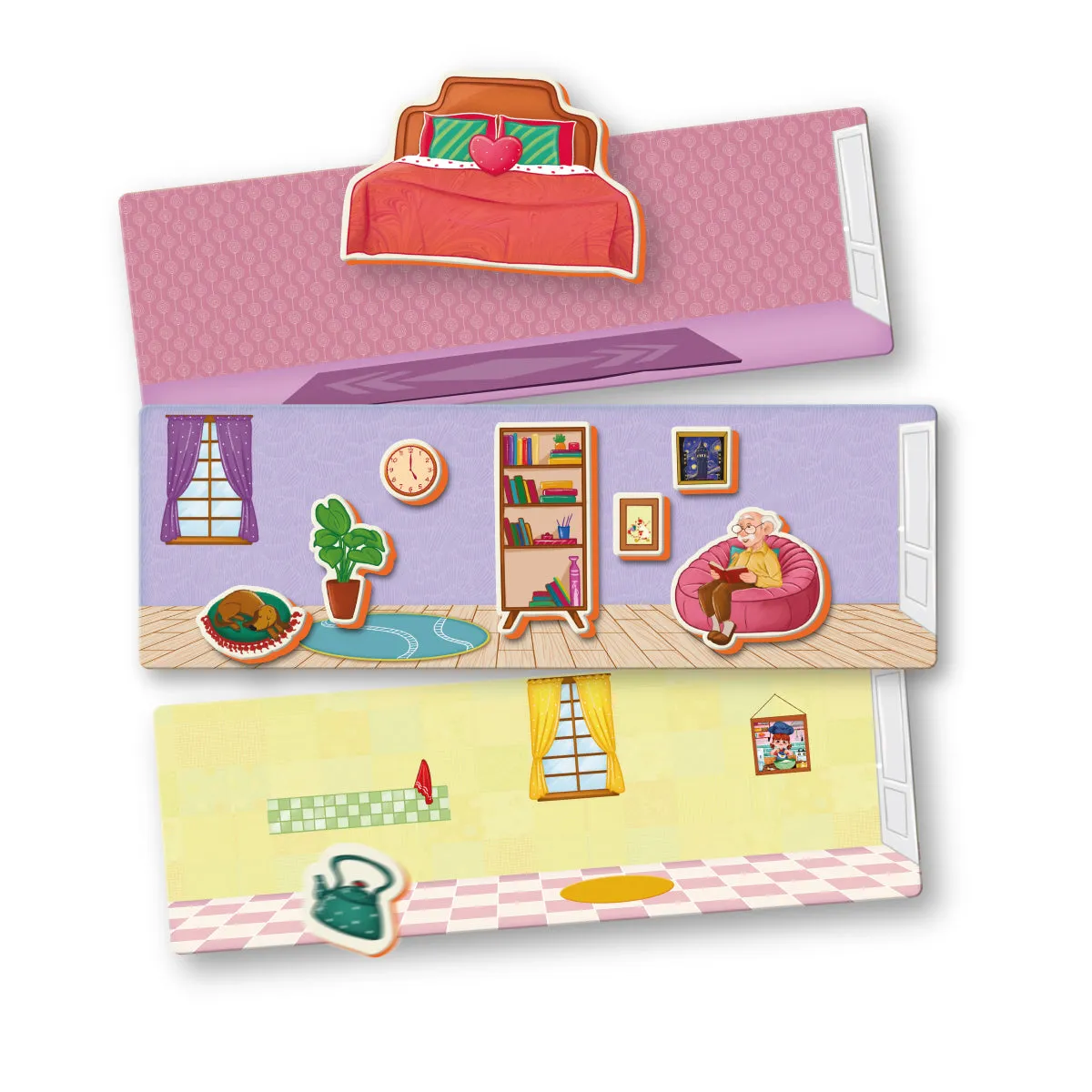 Puedo My Sweet Home magneetspel magnetisch huis 3+