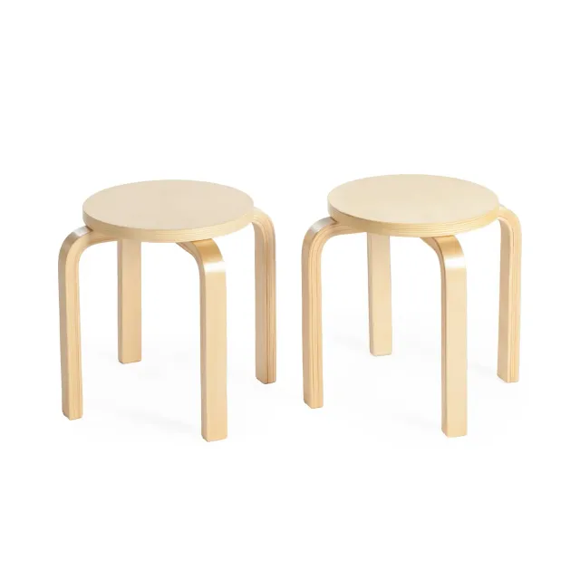 Guidecraft Nordic kinderkrukjes hout 2 stuks 12 inch