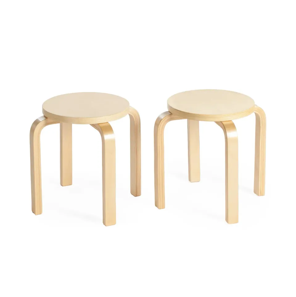 Guidecraft Nordic kinderkrukjes hout 2 stuks 12 inch
