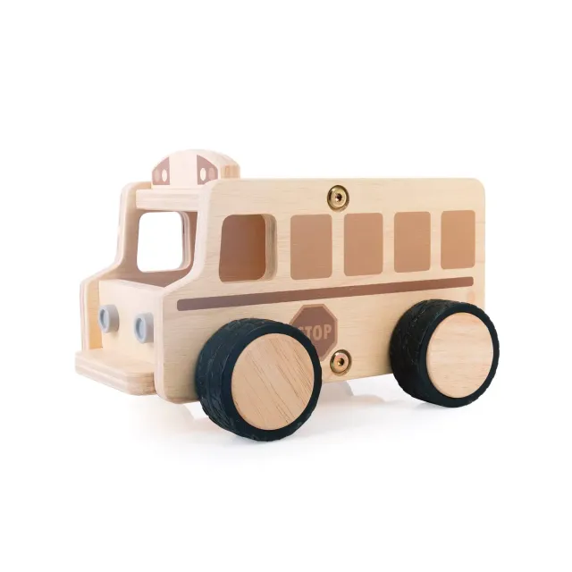 Guidecraft Wooden School Bus houten schoolbus groot