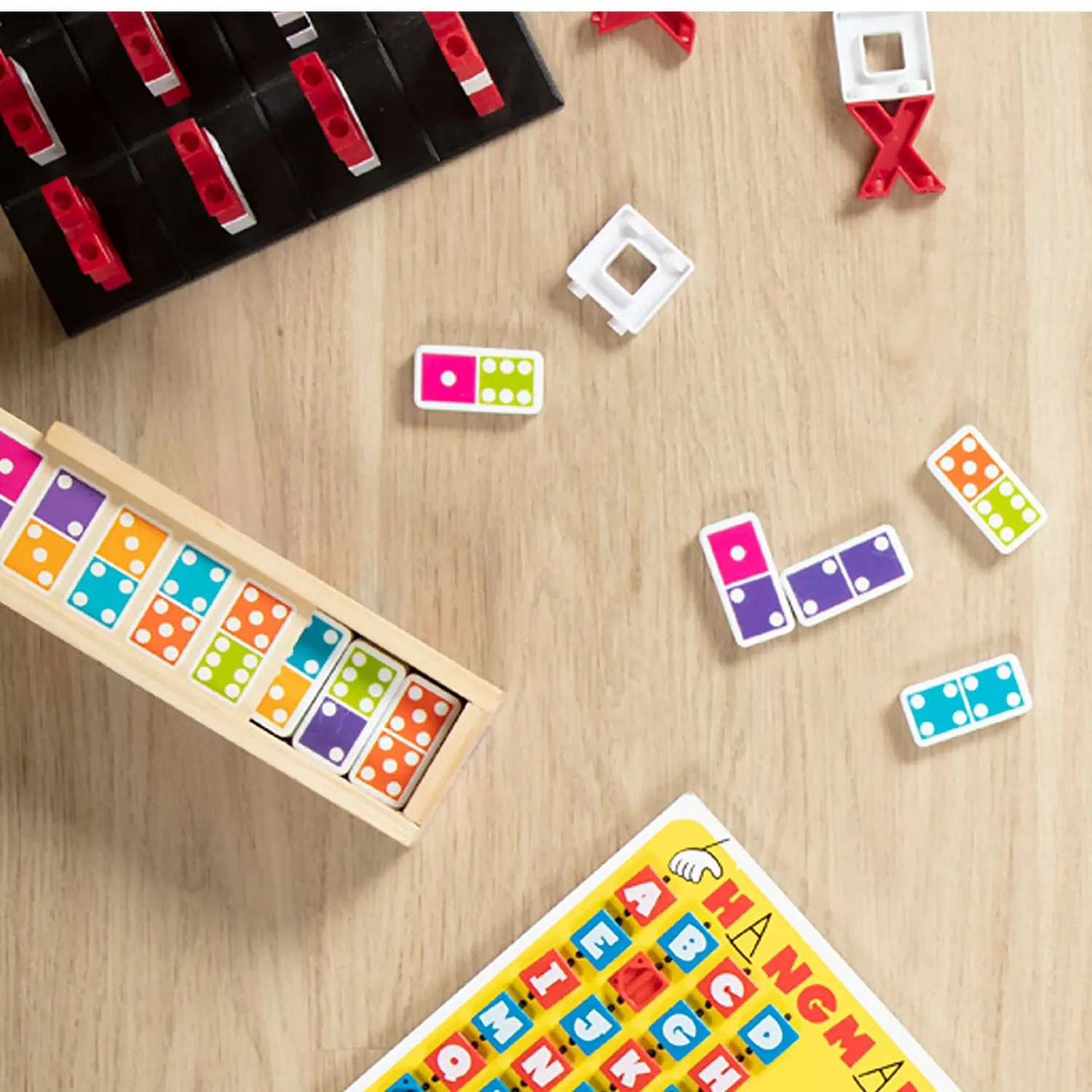 Melissa & Doug Dominoes houten dominospel 28 st
