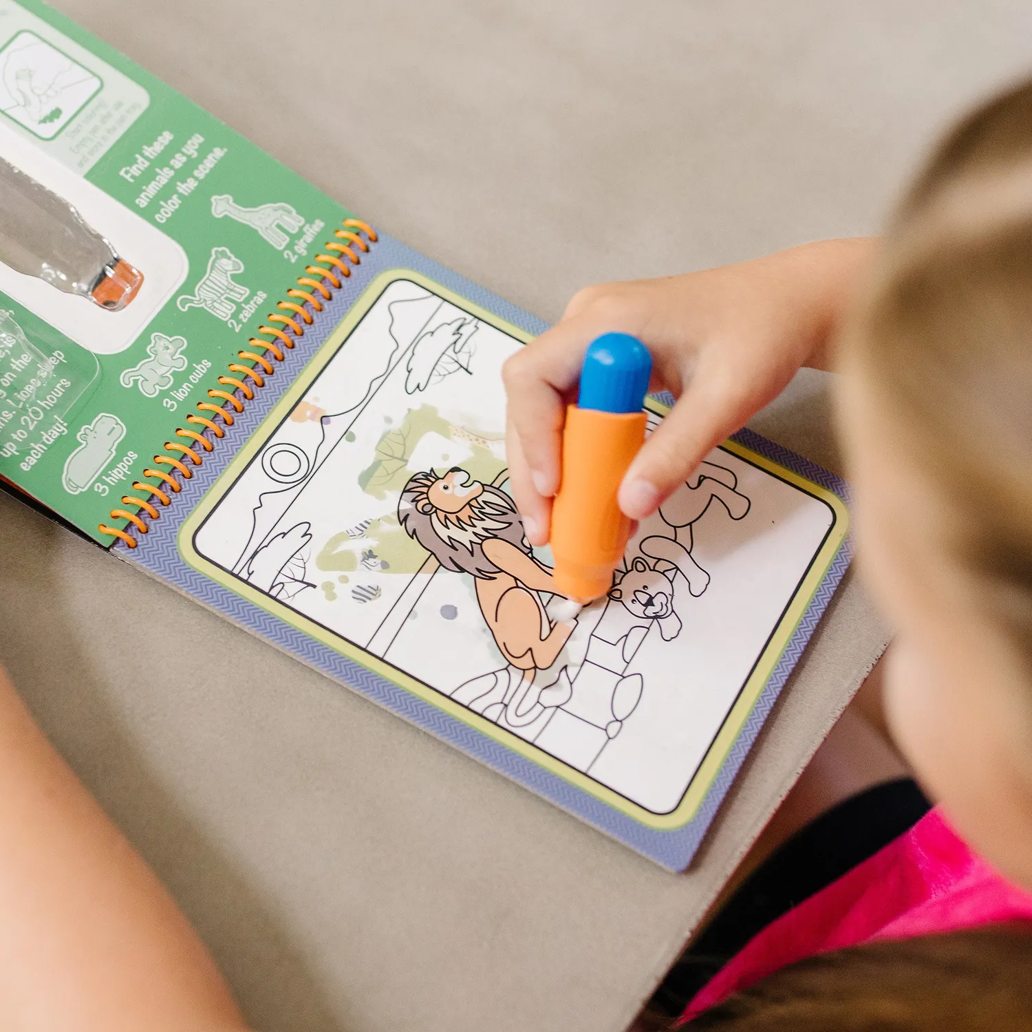 Melissa & Doug Water Wow! Safari watermalboek herbruikbaar