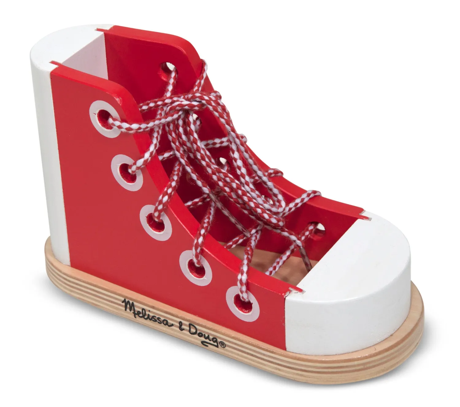 Melissa & Doug houten rijgschoen veter speelgoed 3-5 jaar