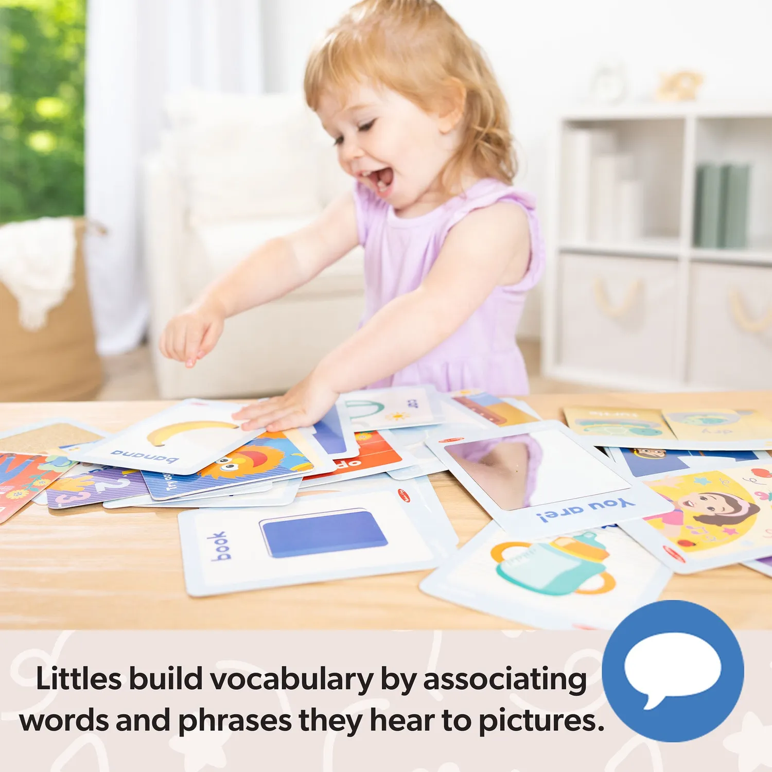 Melissa & Doug Ms. Rachel First Words voelkaarten 30 stuks