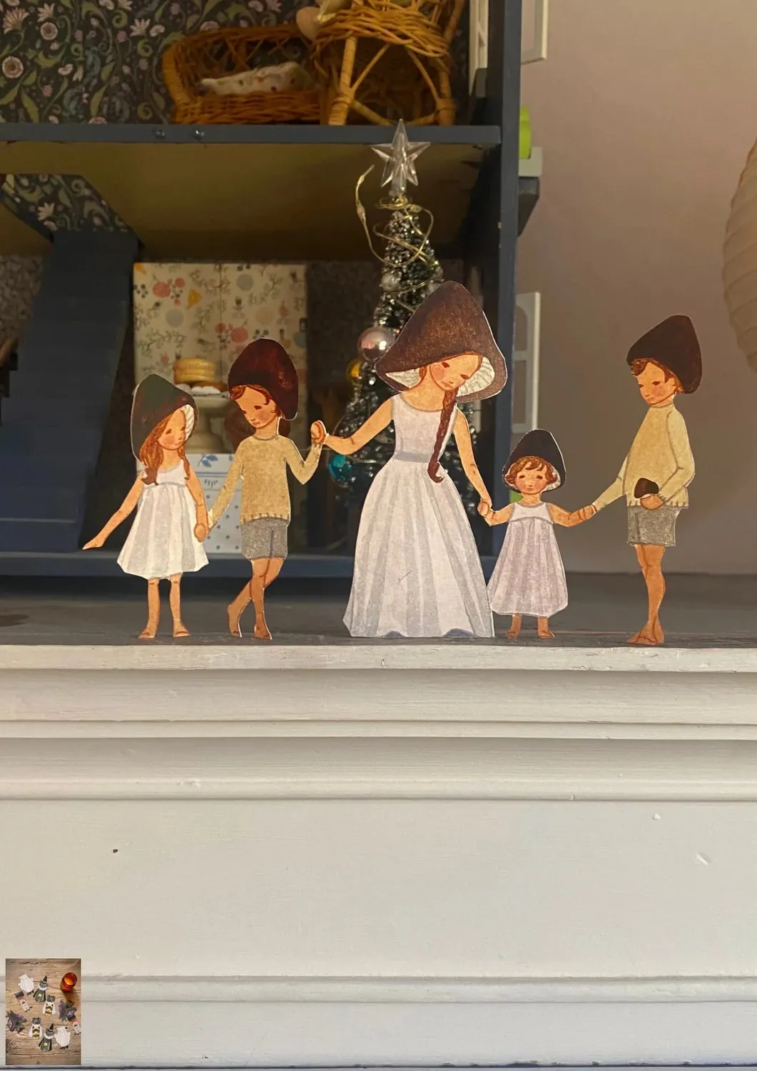 Ginger Fairy Knutselvel Paddestoelenfamilie A3 300 grams