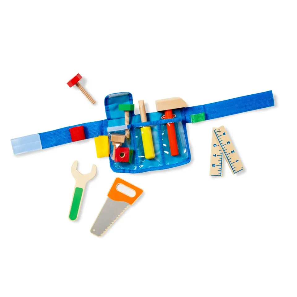 Melissa & Doug Deluxe Gereedschapsriem Hout 5-delig