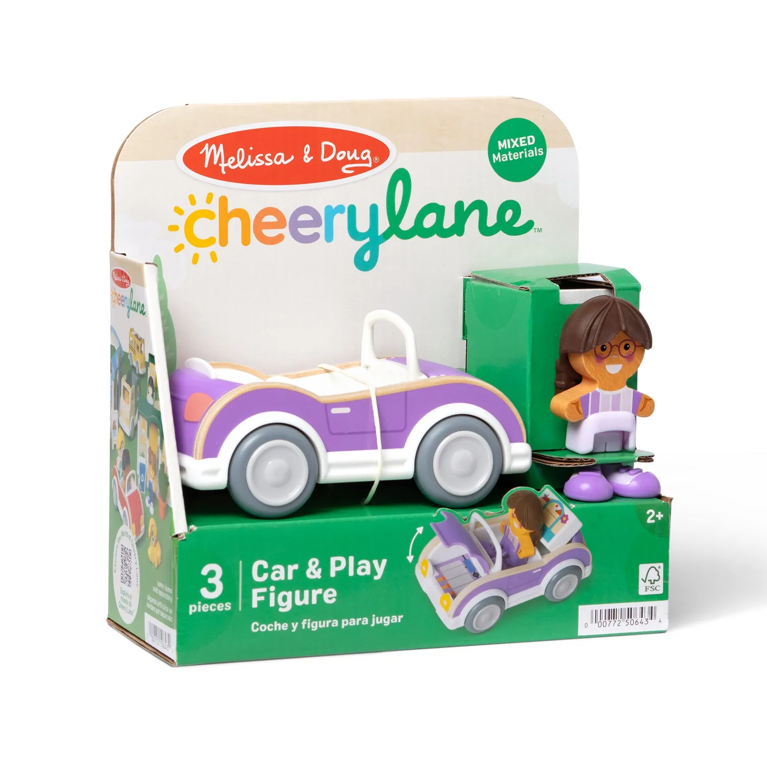Melissa & Doug Cheery Lane Vehicle & Girl speelset auto