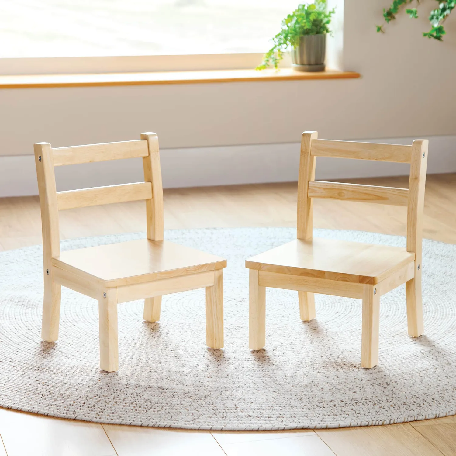 Guidecraft EdQ Hardwood Chairs kinderstoelen set van 2 20 cm