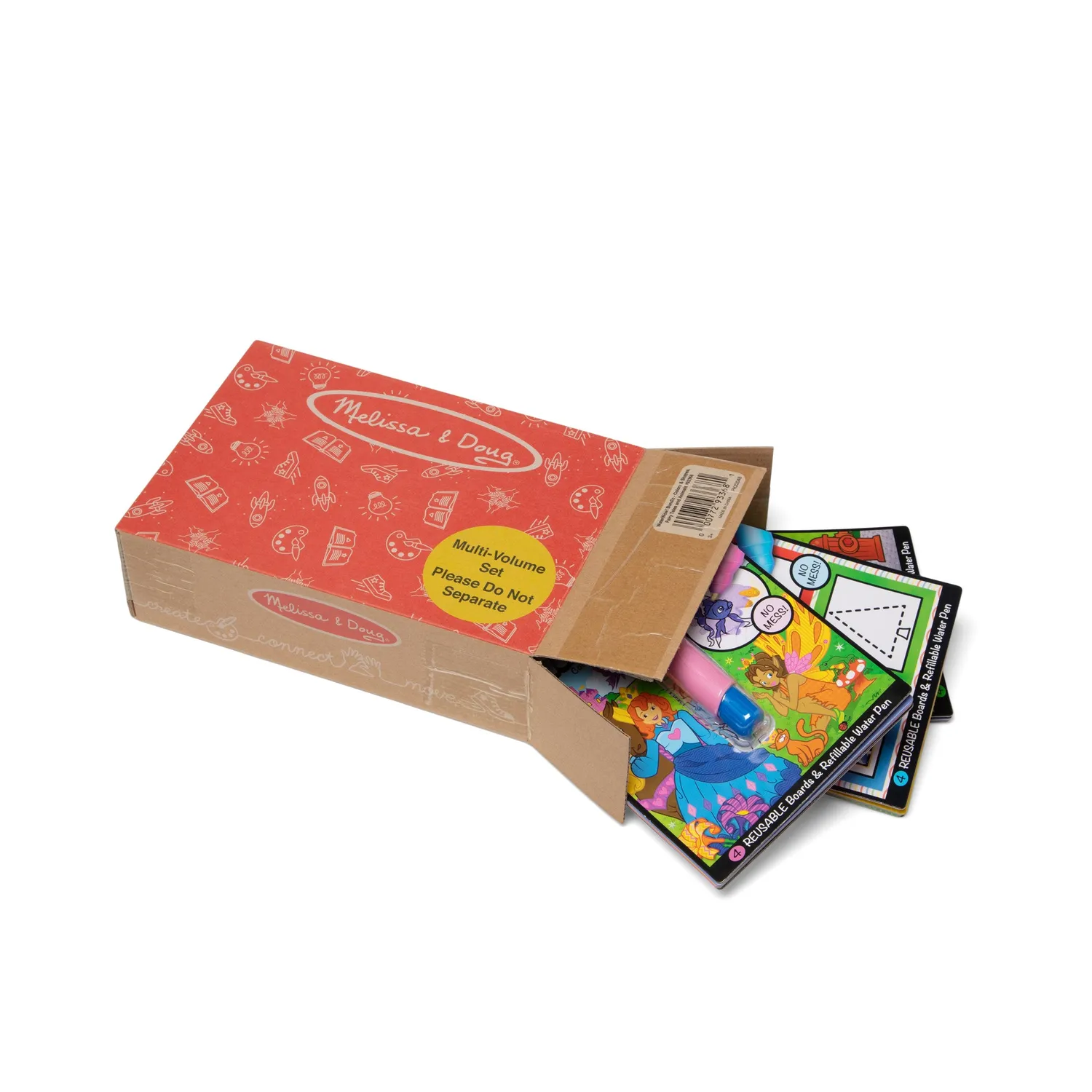 Melissa & Doug Water Wow waterkleurboek 3-pack herbruikbaar
