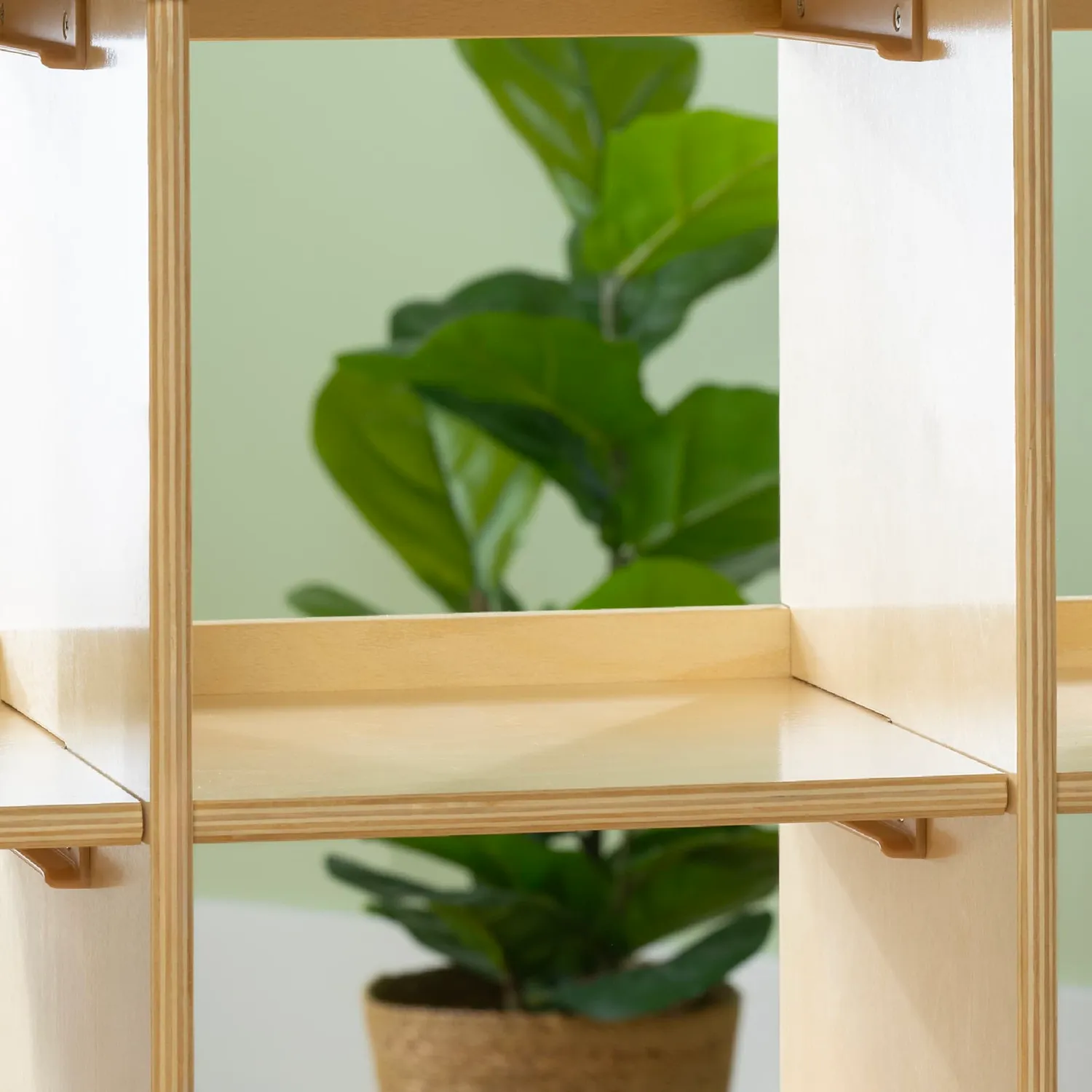 Guidecraft EdQ Curated Storage 3x3 kinderkast natural 9-vaks