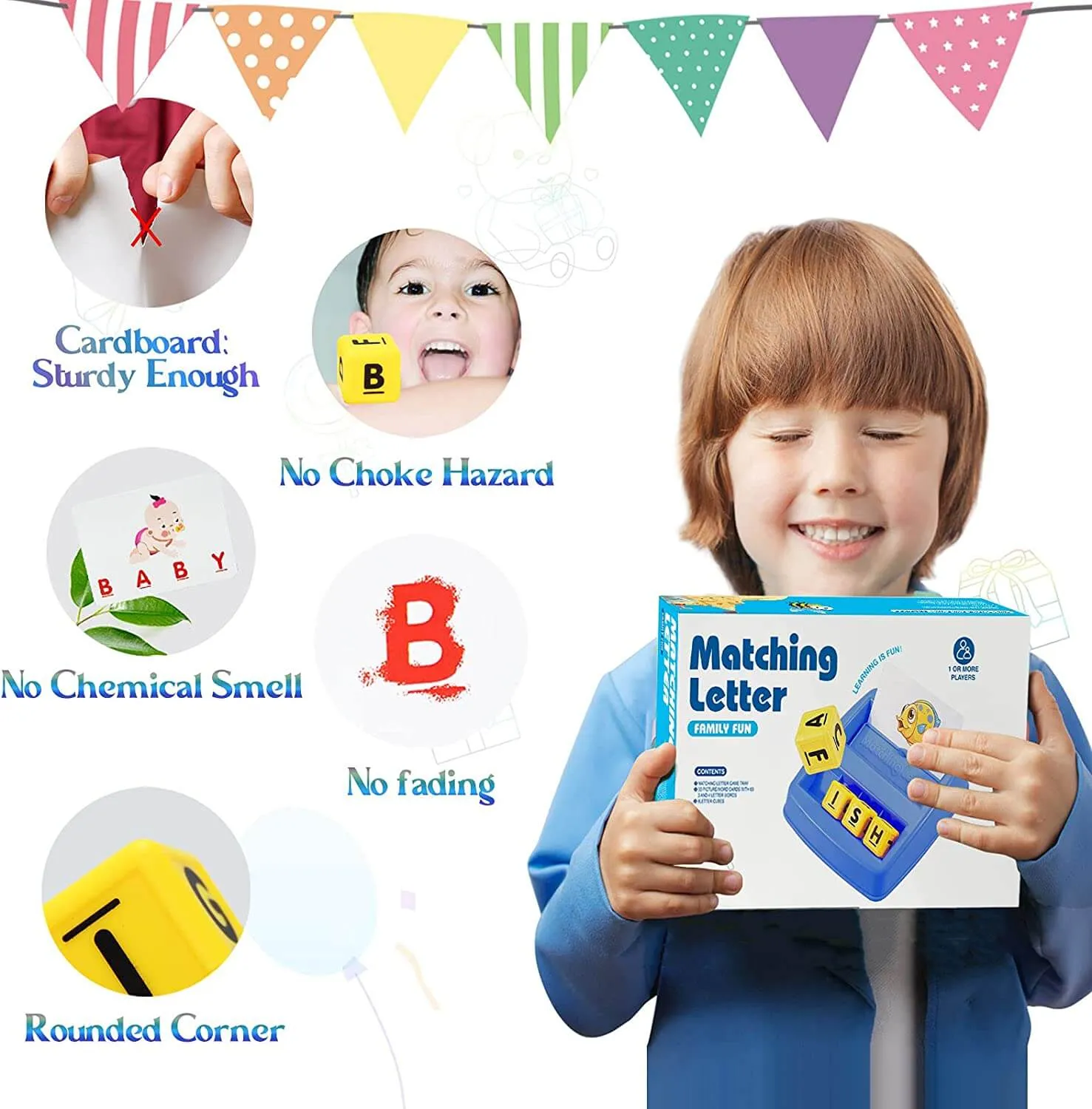 KOKODI Matching Letter letterspel spelling roserood