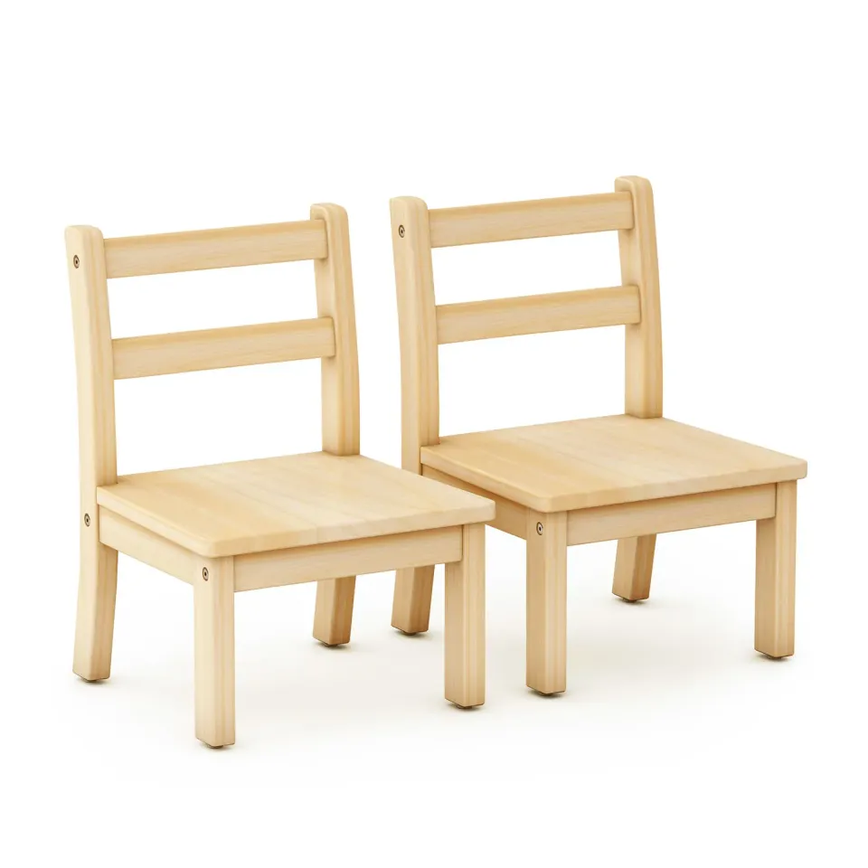 Guidecraft EdQ Hardwood Chairs kinderstoelen set van 2 20 cm
