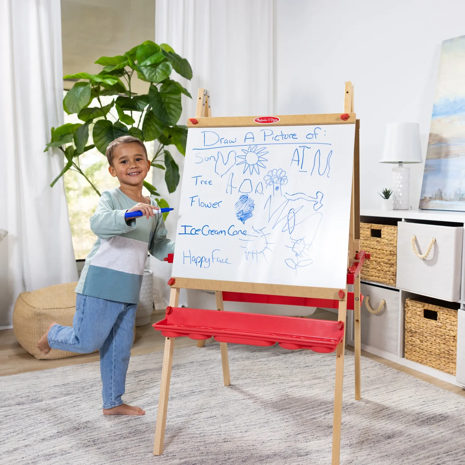 Melissa & Doug Deluxe Magnetic schildersezel hout magnetisch