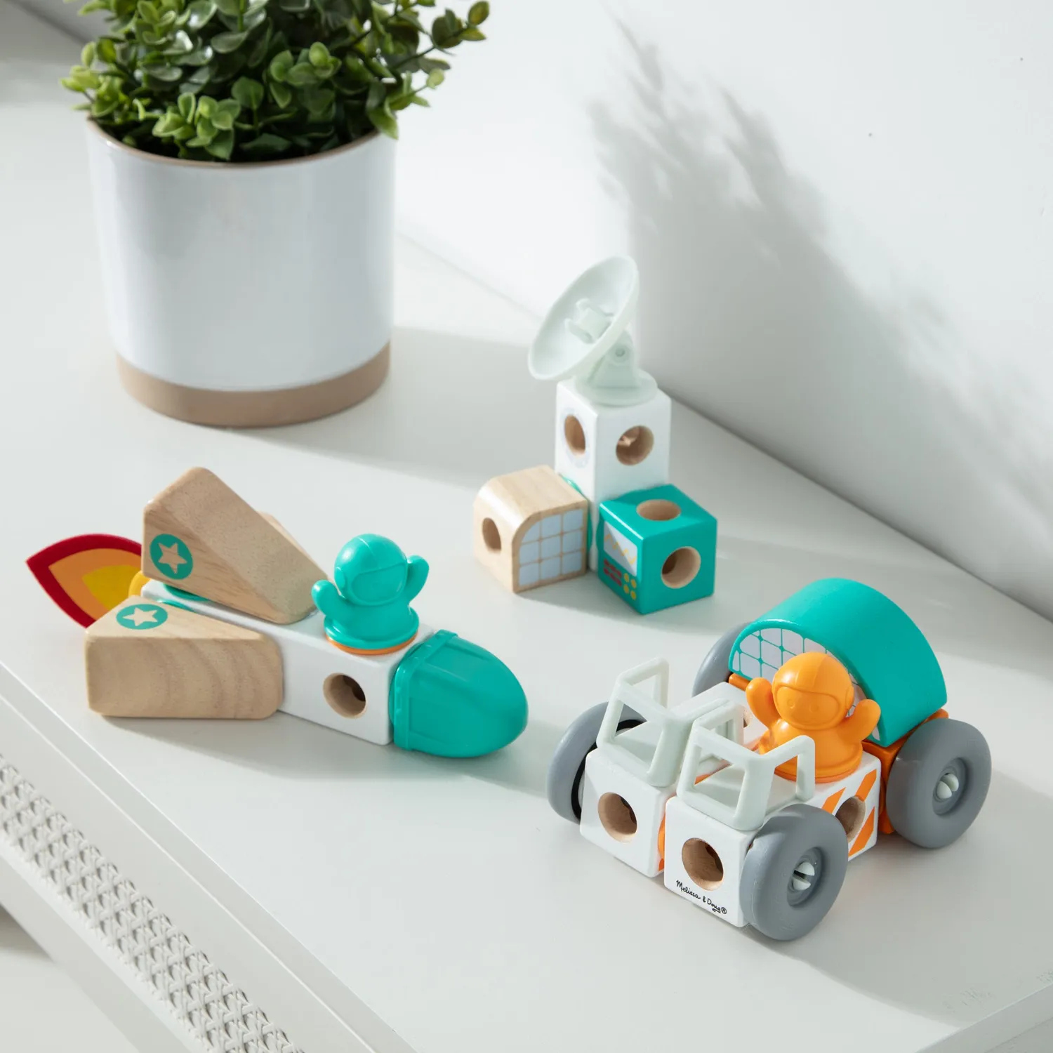 Melissa & Doug Blockables Space Bouwblokken 38-delig