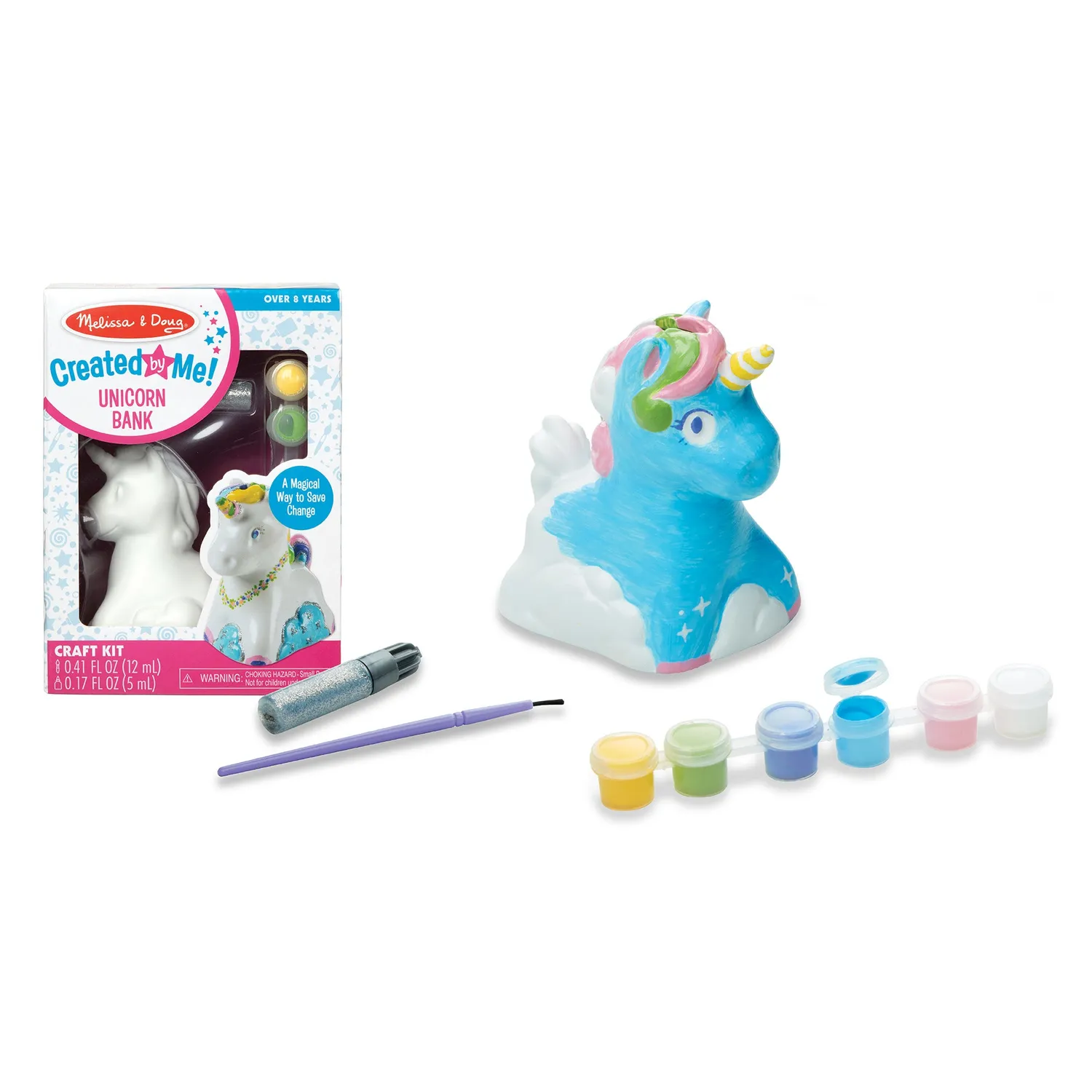 Melissa & Doug Created by Me Unicorn Bank knutselset spaarpot