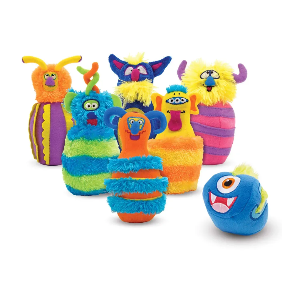 Melissa & Doug Monster Bowling kegelspel 6 knuffels