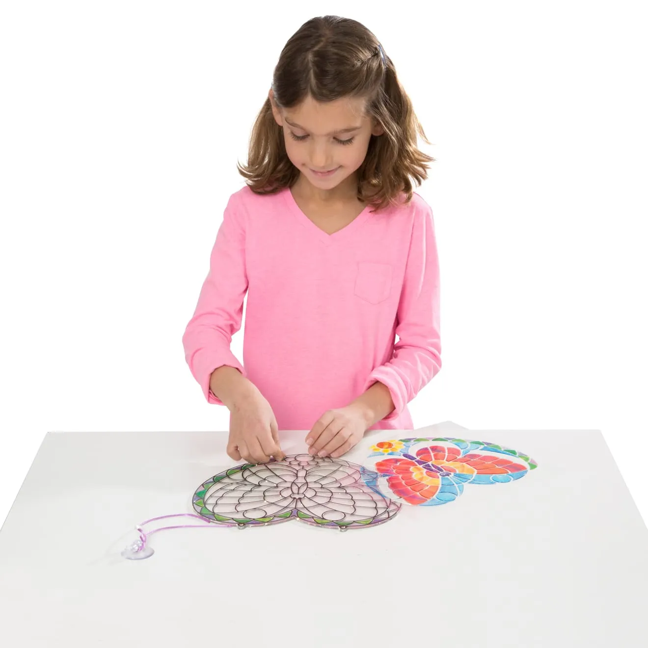 Melissa & Doug Stained Glass vlinder knutselset raamhanger