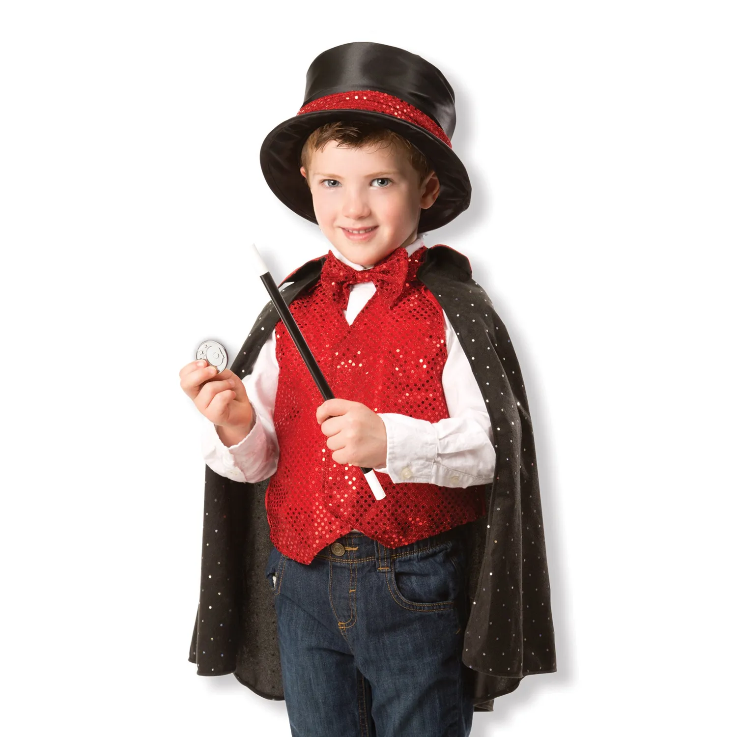 Melissa & Doug Magician verkleedset goochelaarcape met hoed