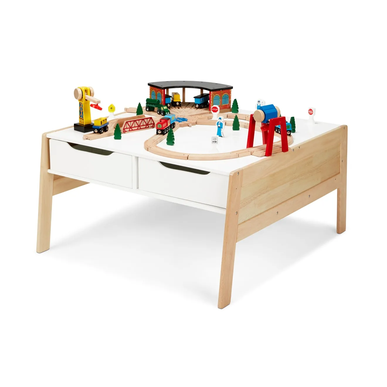 Melissa & Doug Wooden Art Activity Table speeltafel met bakken hout