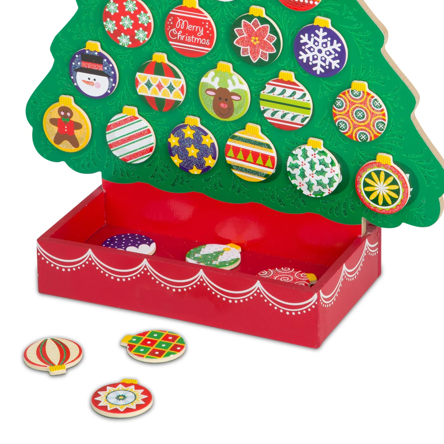 Melissa & Doug Countdown to Christmas houten adventskalender 24-delig