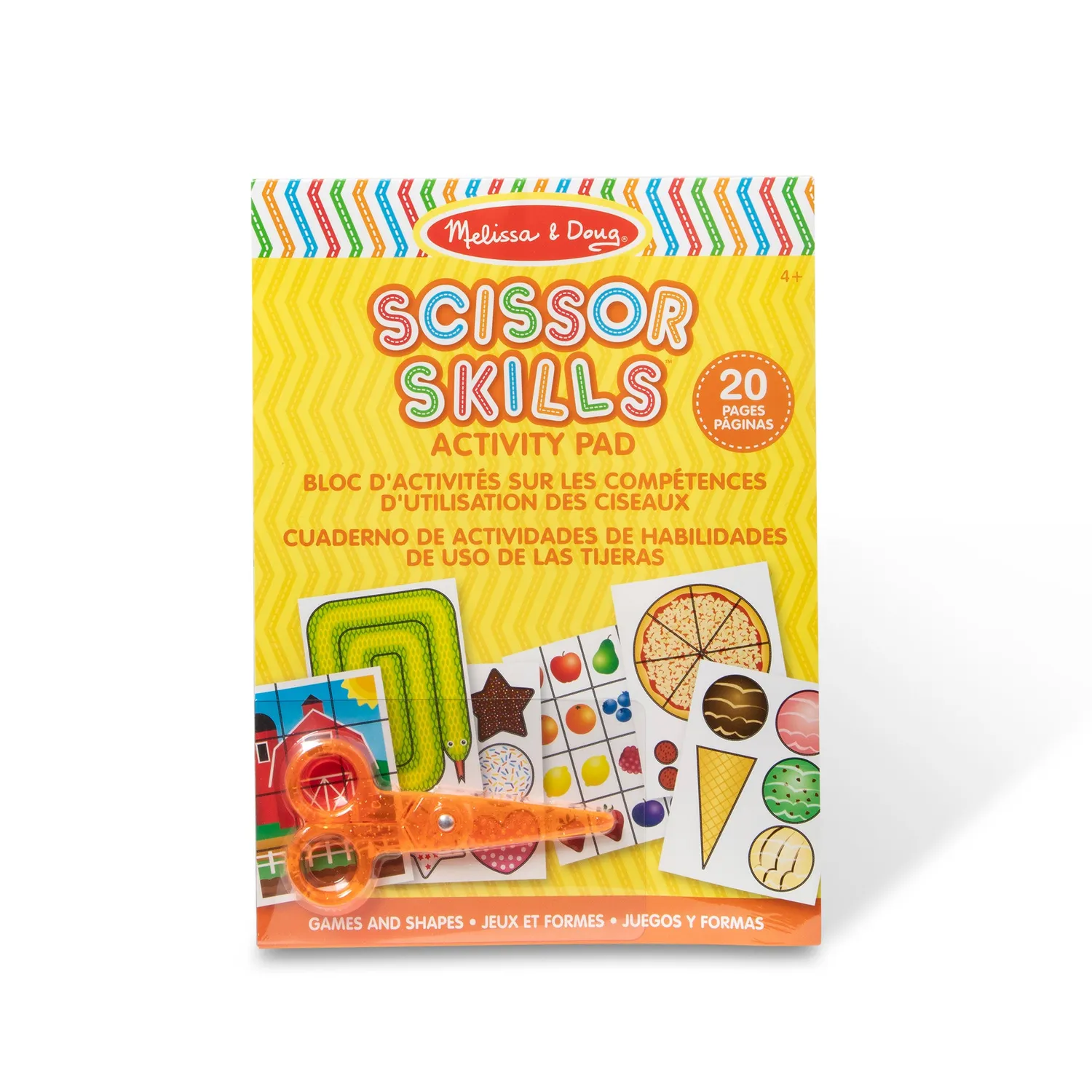 Melissa & Doug Scissor Skills Activity Pad knipboek met schaar