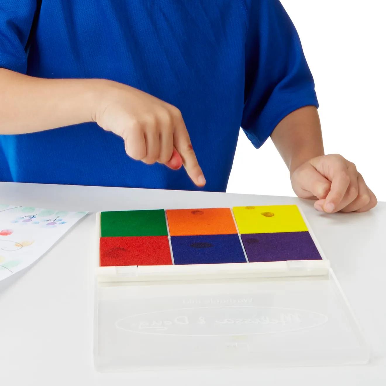 Melissa & Doug Rainbow Stamp Pad stempelkussen 6 kleuren