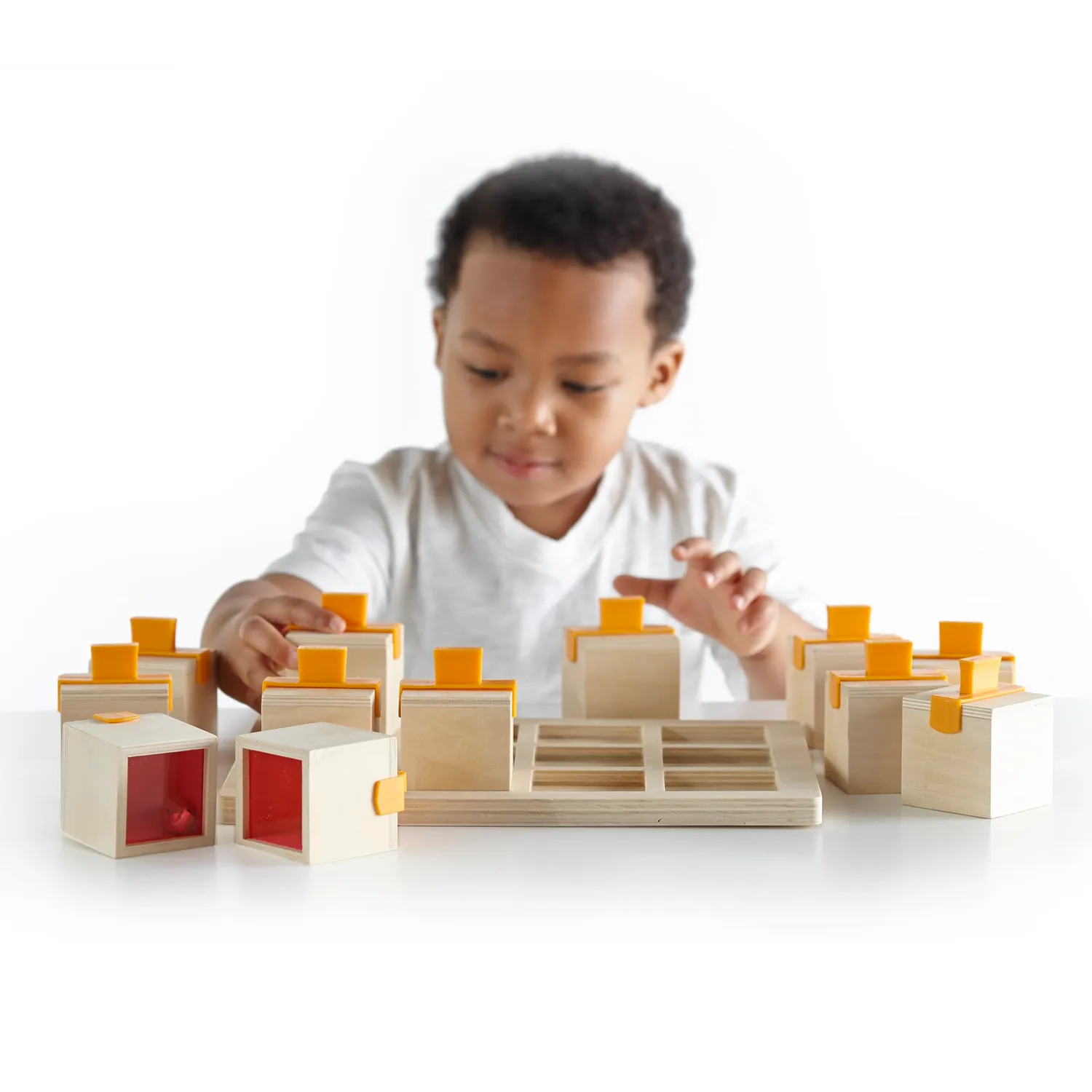 Guidecraft Peekaboo Sound Boxes 6 paren geluidsspel