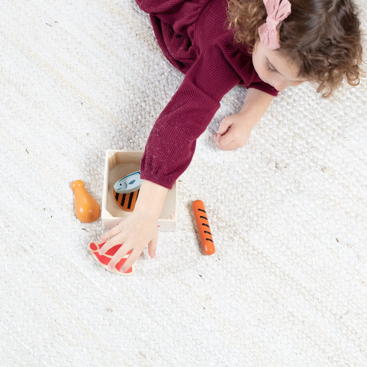 Melissa & Doug Wooden Food Groups speelvoedsel proteïne 6-delig hout
