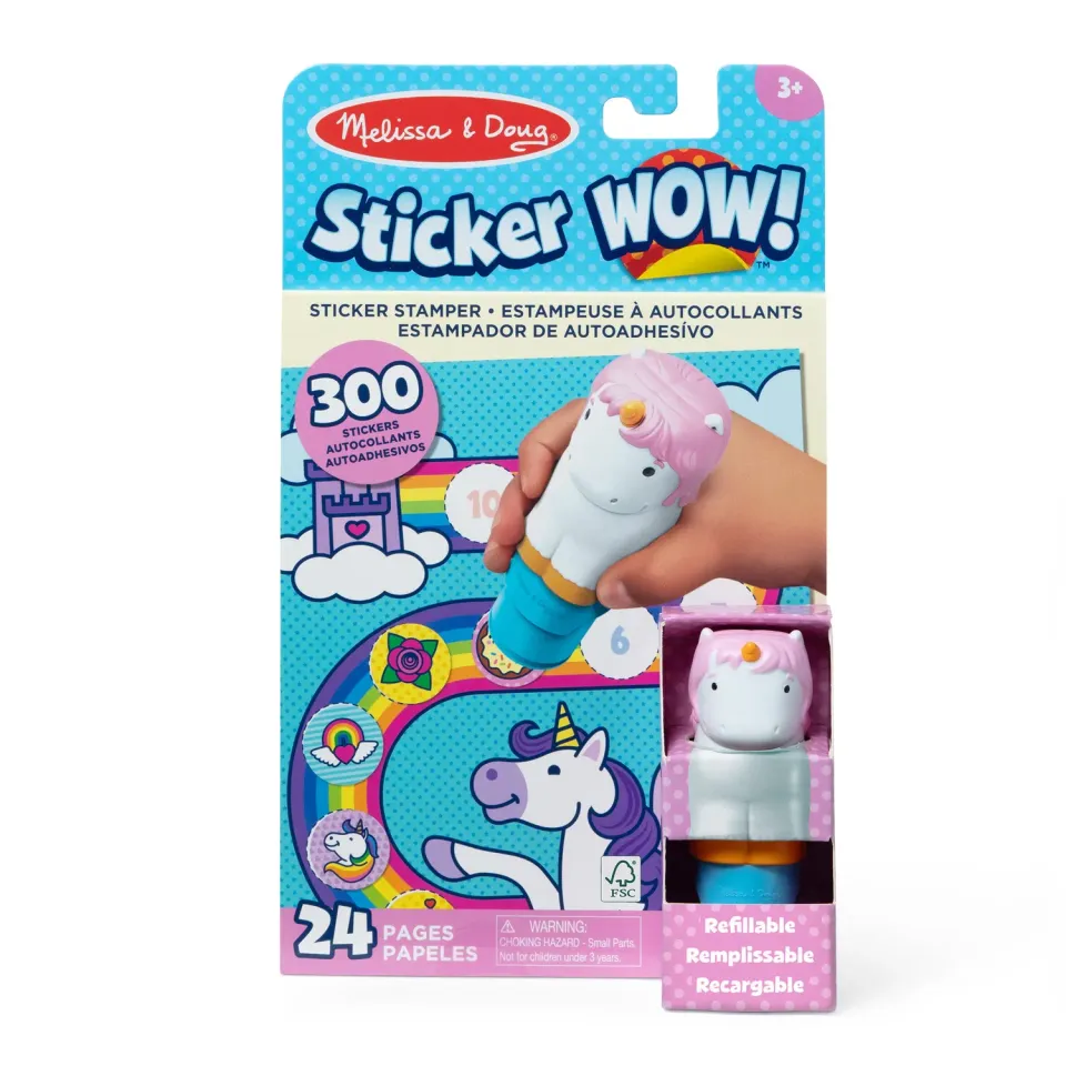 Melissa & Doug Sticker WOW Unicorn stickerboek 12-pack