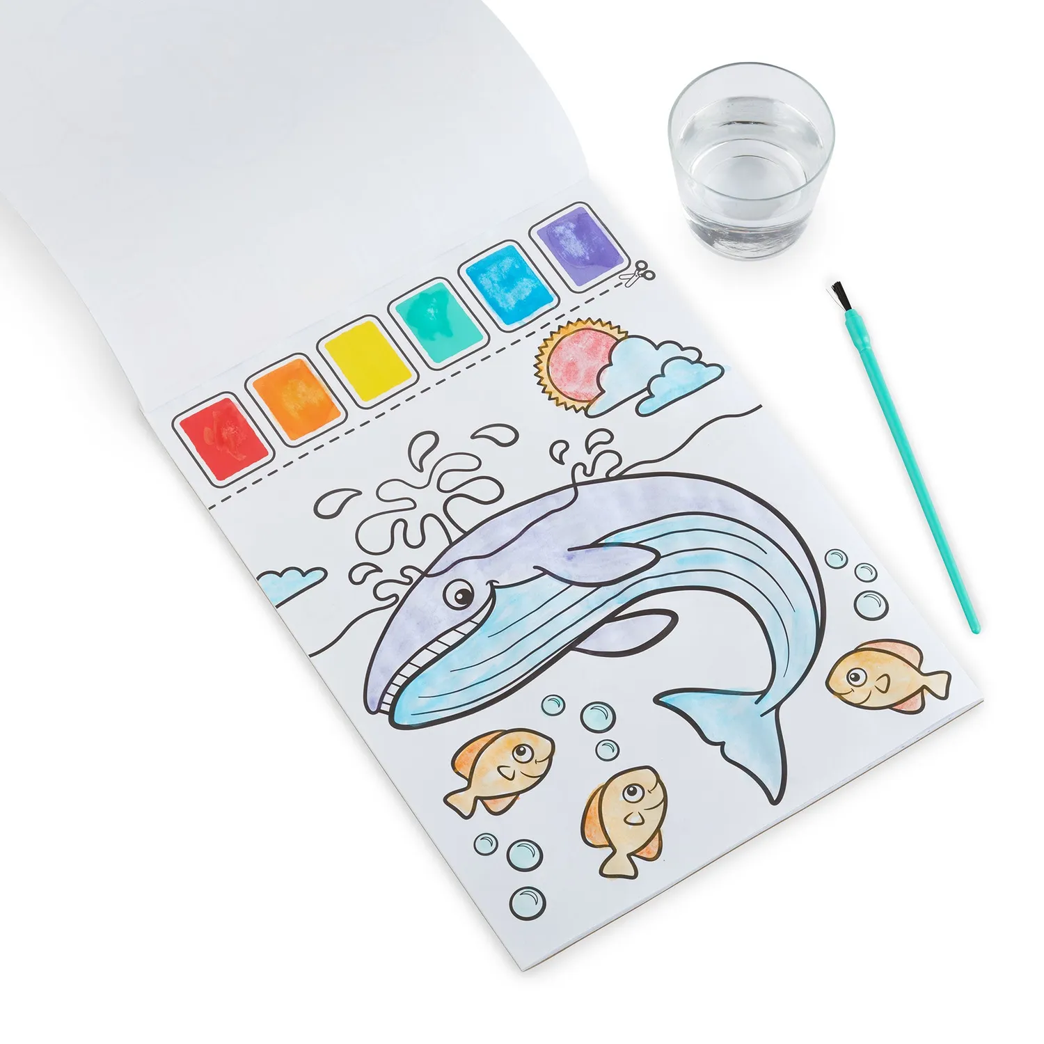 Melissa & Doug Paint With Water Ocean verfboek met penseel