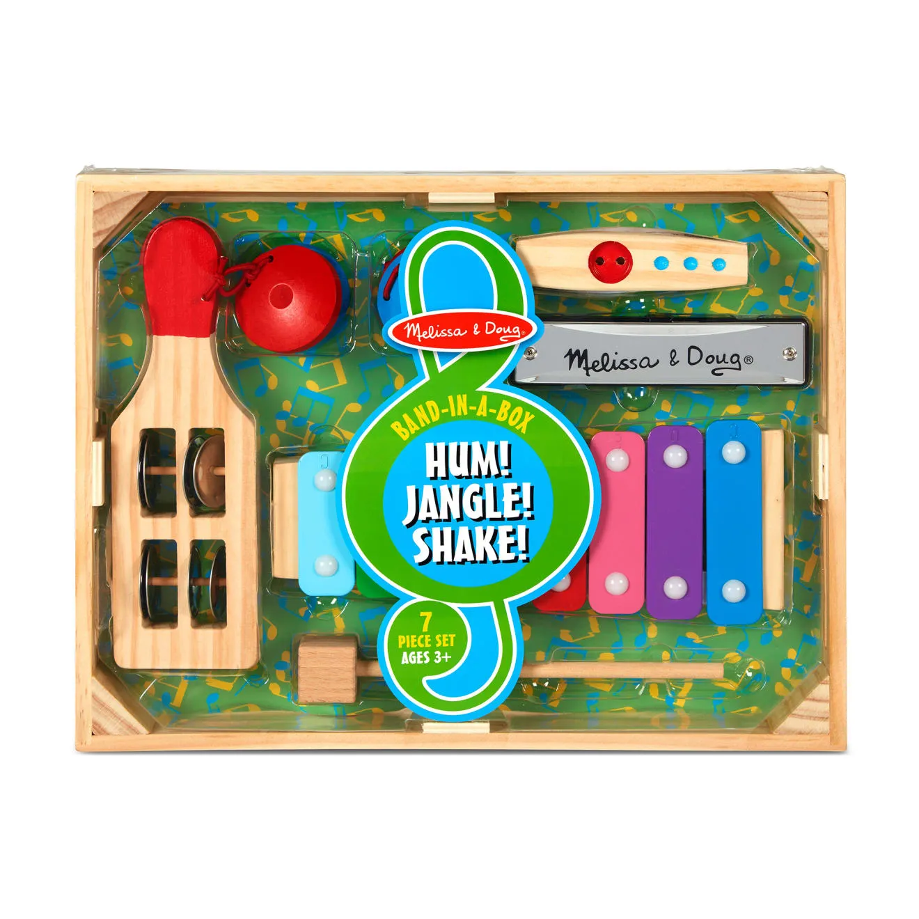 Melissa & Doug Band-in-a-Box Hum Jangle Shake muziekset 5-delig
