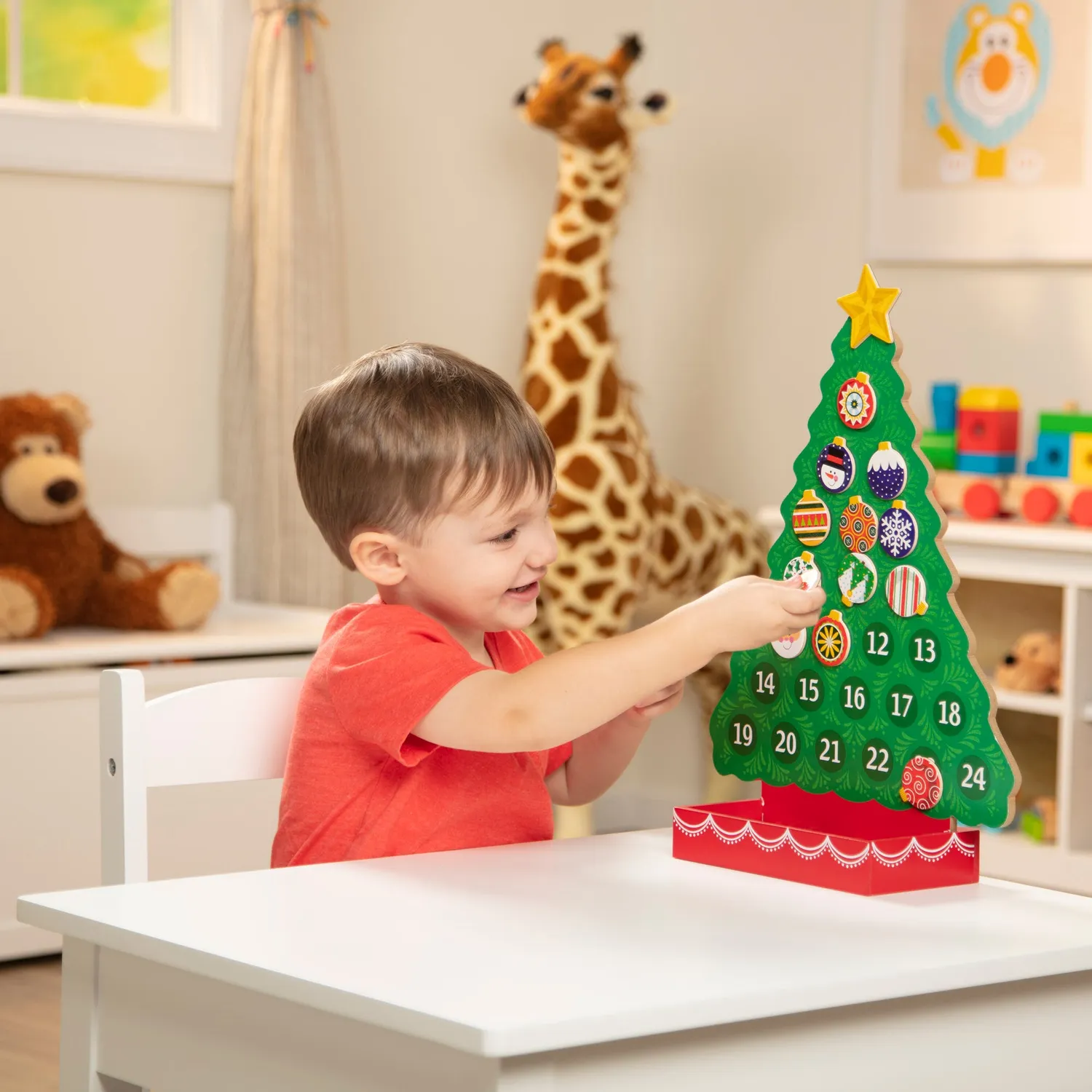 Melissa & Doug Countdown to Christmas houten adventskalender 24-delig