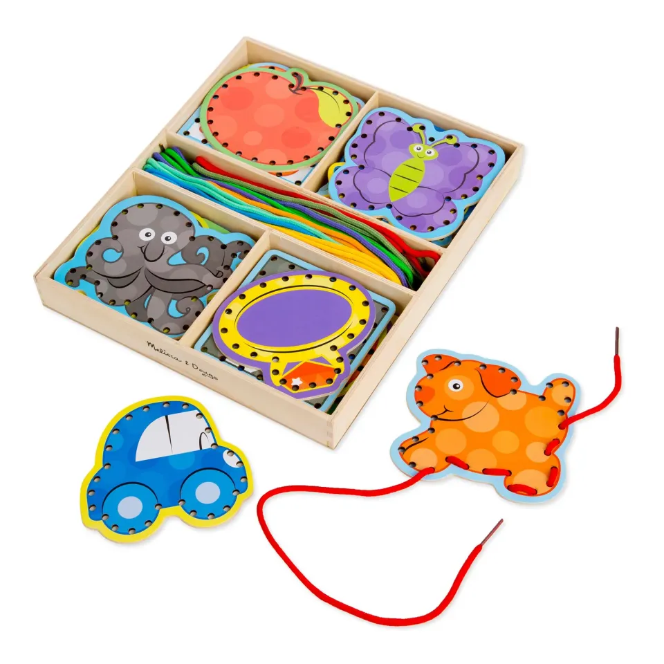Melissa & Doug Alphabet Lacing Cards rijgkaarten 26 stuks 3-5 jaar