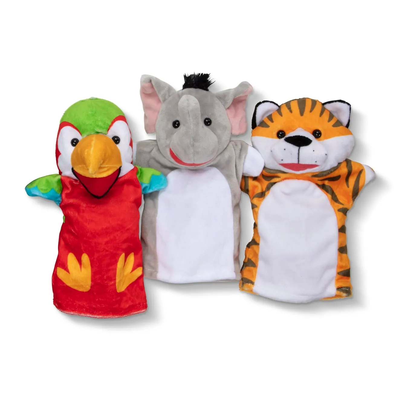 Melissa & Doug Safari Buddies handpoppen 6 stuks