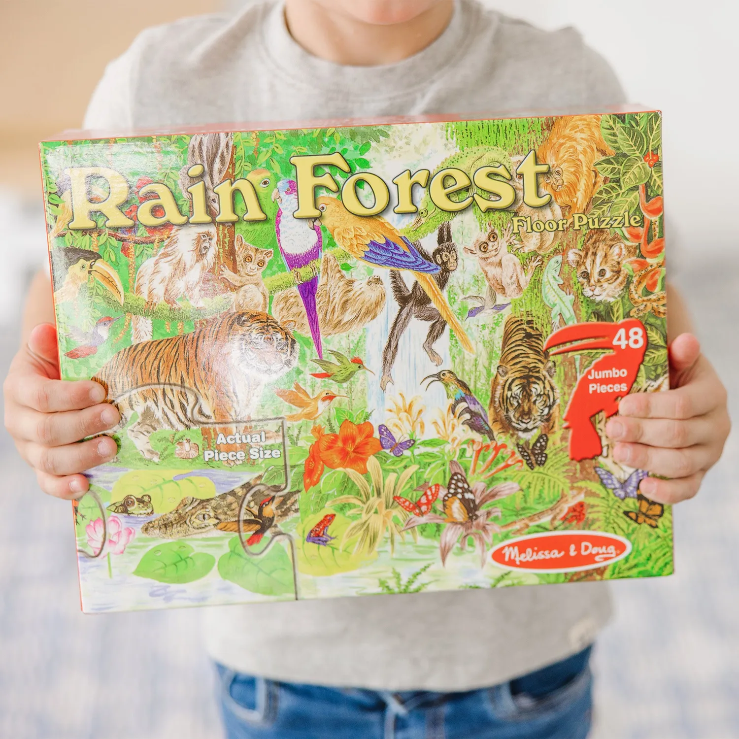 Melissa & Doug Rainforest Floor vloerpuzzel 48 stukjes regenwoud