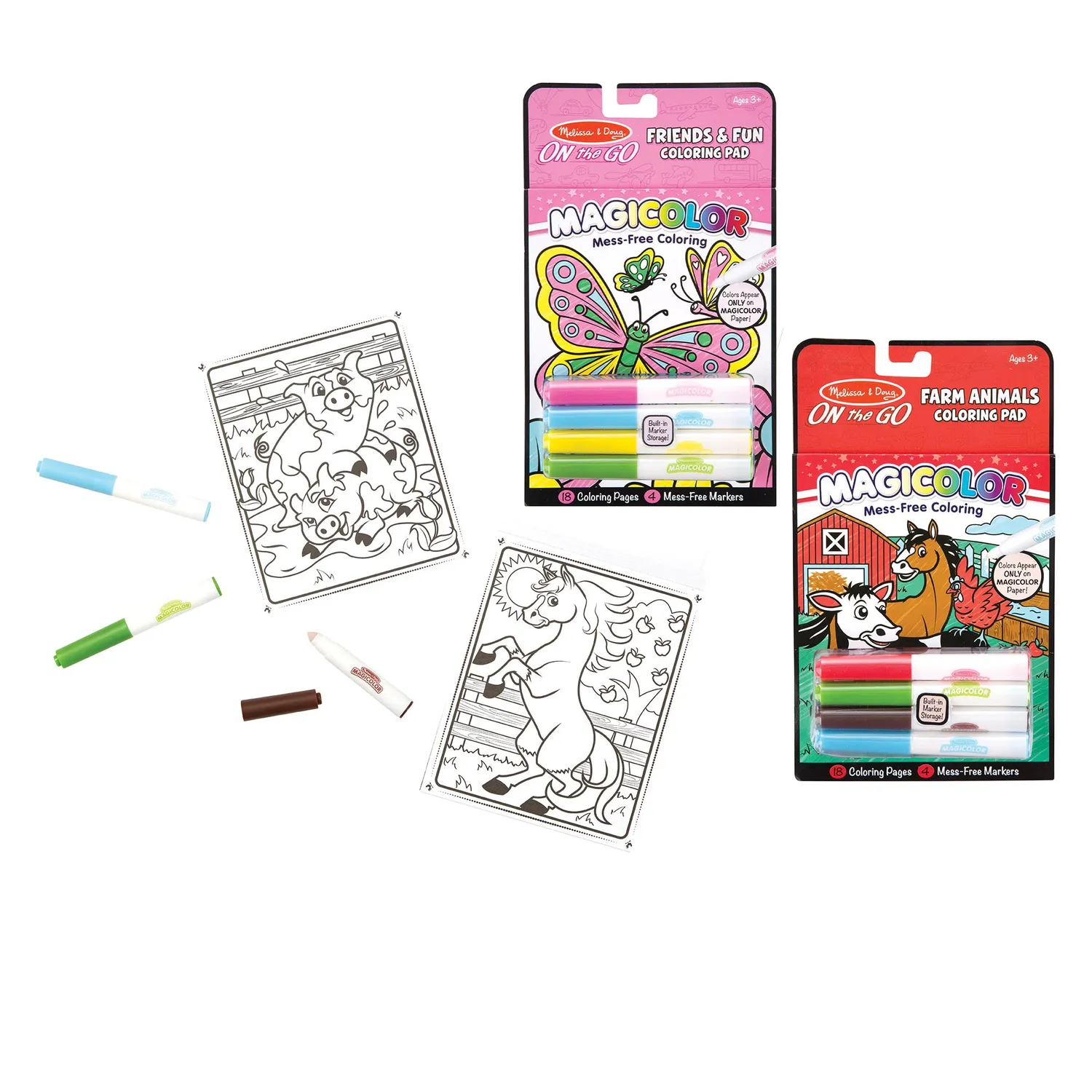 Melissa & Doug On the Go Magicolor kleurboek boerderij