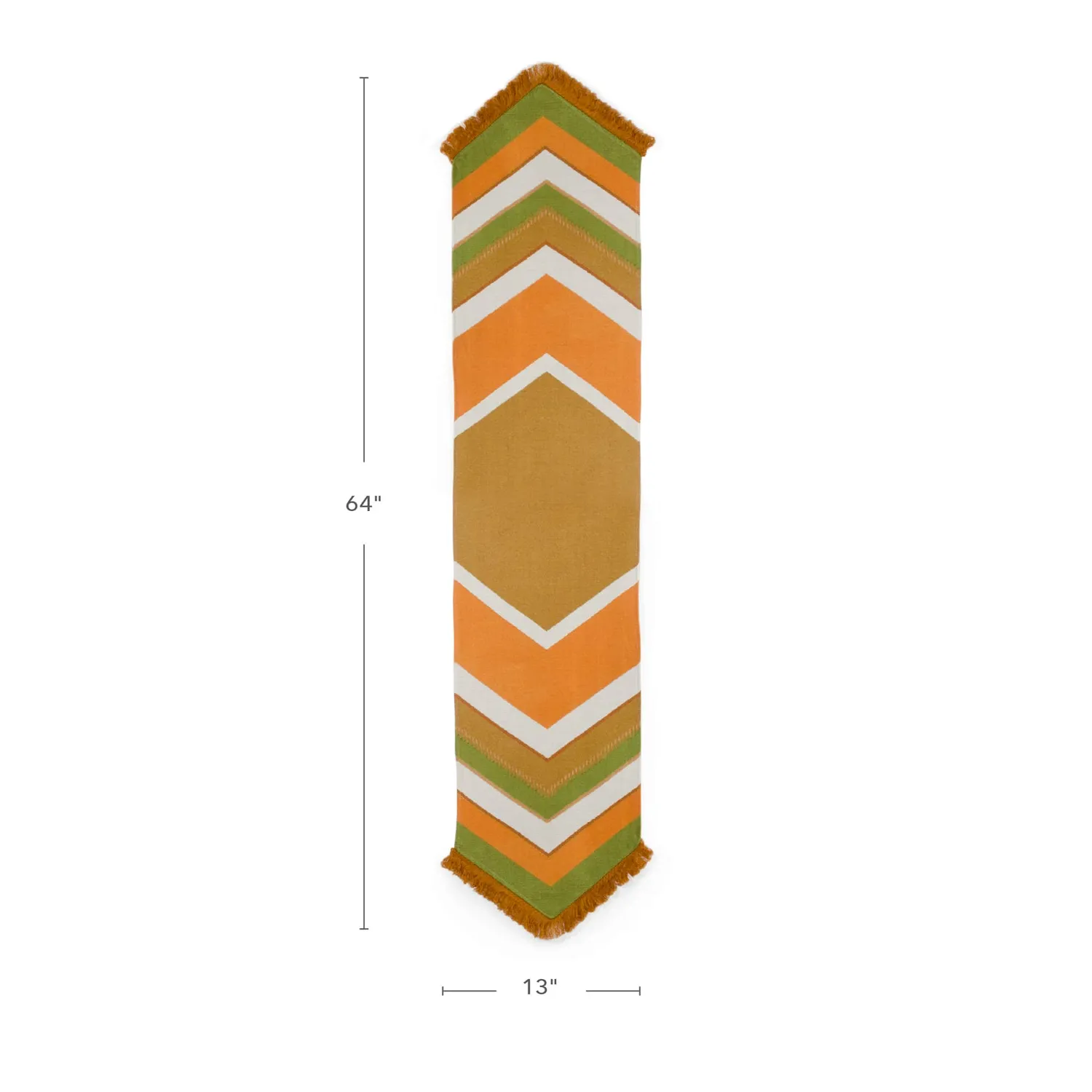 Guidecraft Earth-Toned Decorative Runner loper 163 cm