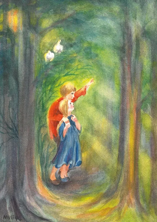 Ginger Fairy Margret von Borstel Hänsel und Gretel kaart A6