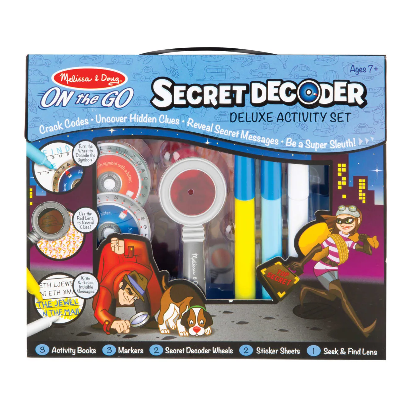 Melissa & Doug Secret Decoder doeboek deluxe speurset
