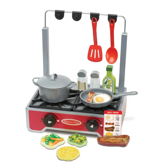 Melissa & Doug houten fornuis kookset 19-delig deluxe