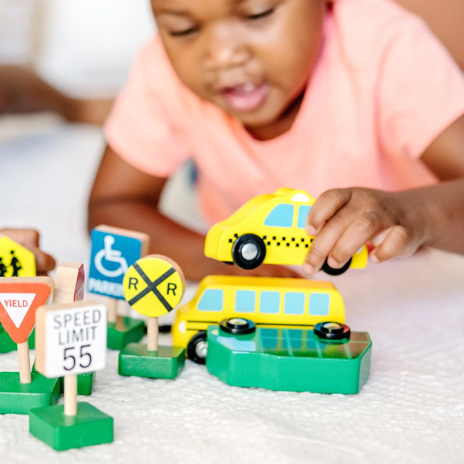 Melissa & Doug Houten Voertuigen en Verkeersborden 15-delig