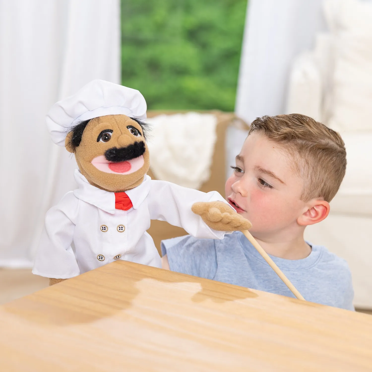 Melissa & Doug Chef Al Dente handpop kok 38 cm poppenspel